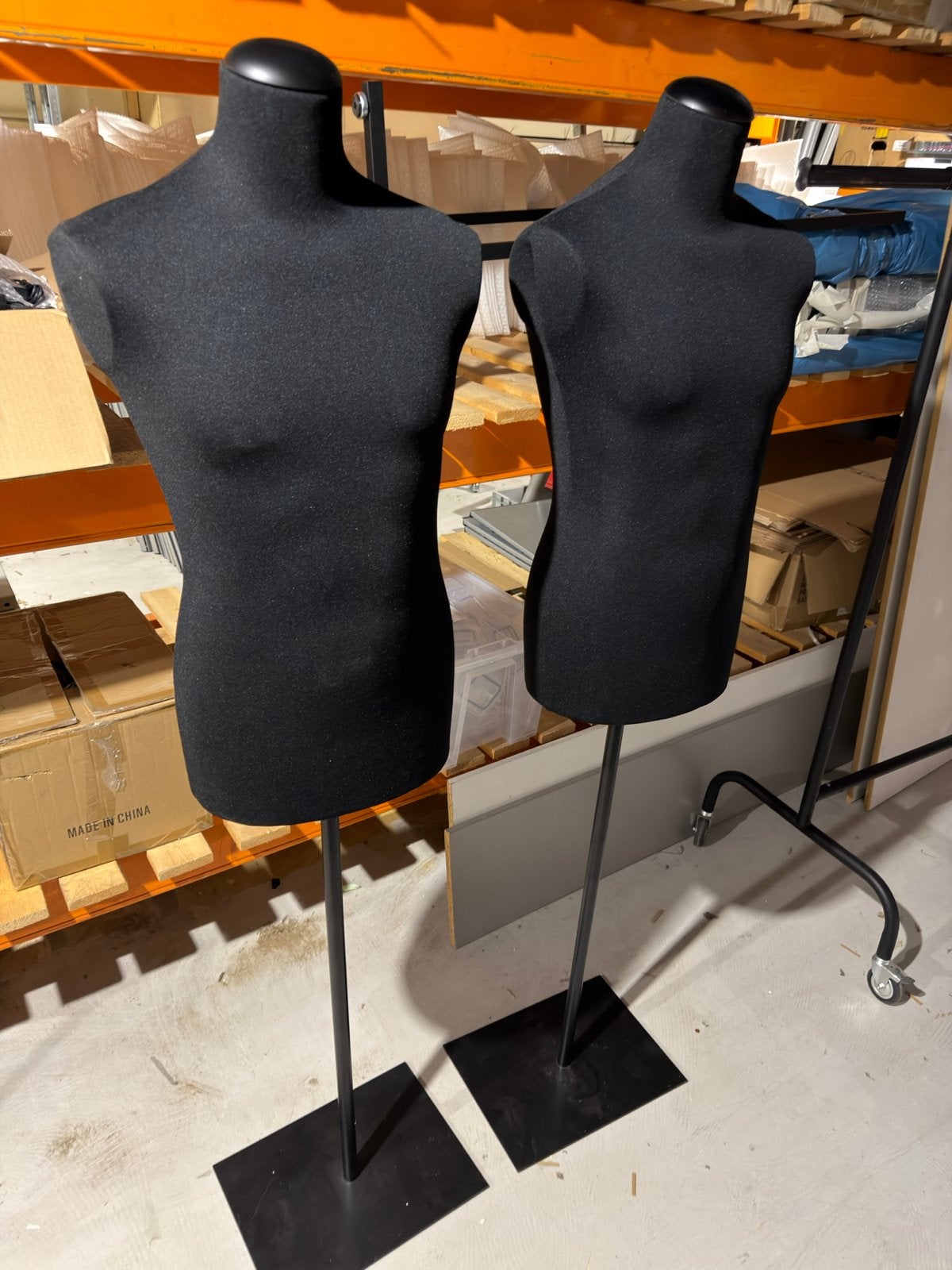 2 Heren Torso Paspoppen met Stevige Voet - Italiaanse Kwalit, Ophalen of Verzenden