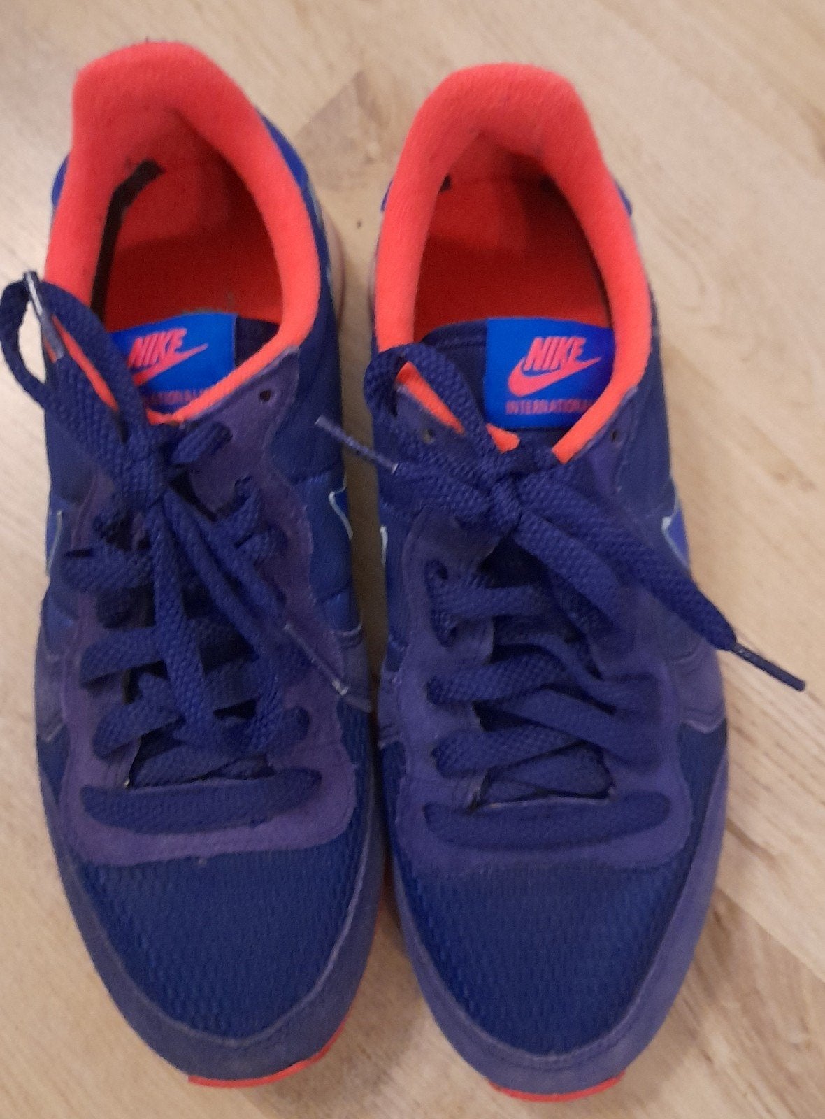 Nette Nike dames sportschoenen - Blauw/Rood - Maat 38, Blauw, Nike, Ophalen of Verzenden, Sneakers of Gympen