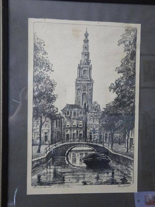 Onbekende kunstenaar - Zuiderkerk Amsterdam, Ophalen of Verzenden