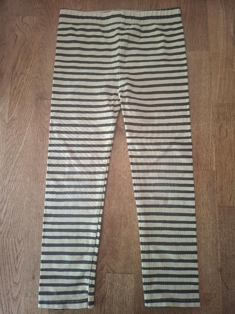 Your Wishes legging gestreept crème/grijs maat 110/116, Broek, Anneonline, Steenbergen, Shop@wesell4u.nl