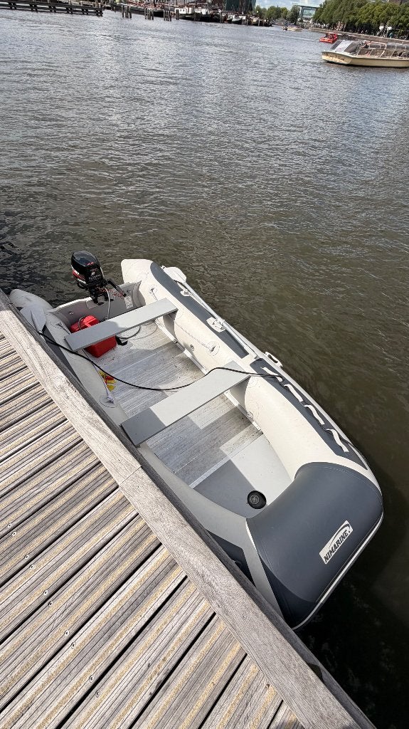 Rubberboot 350 cm + Mercury 6 PK 4-takt, Watersport en Boten, Rubberboten, Ophalen, Aluminium, Gebruikt, 6 pk