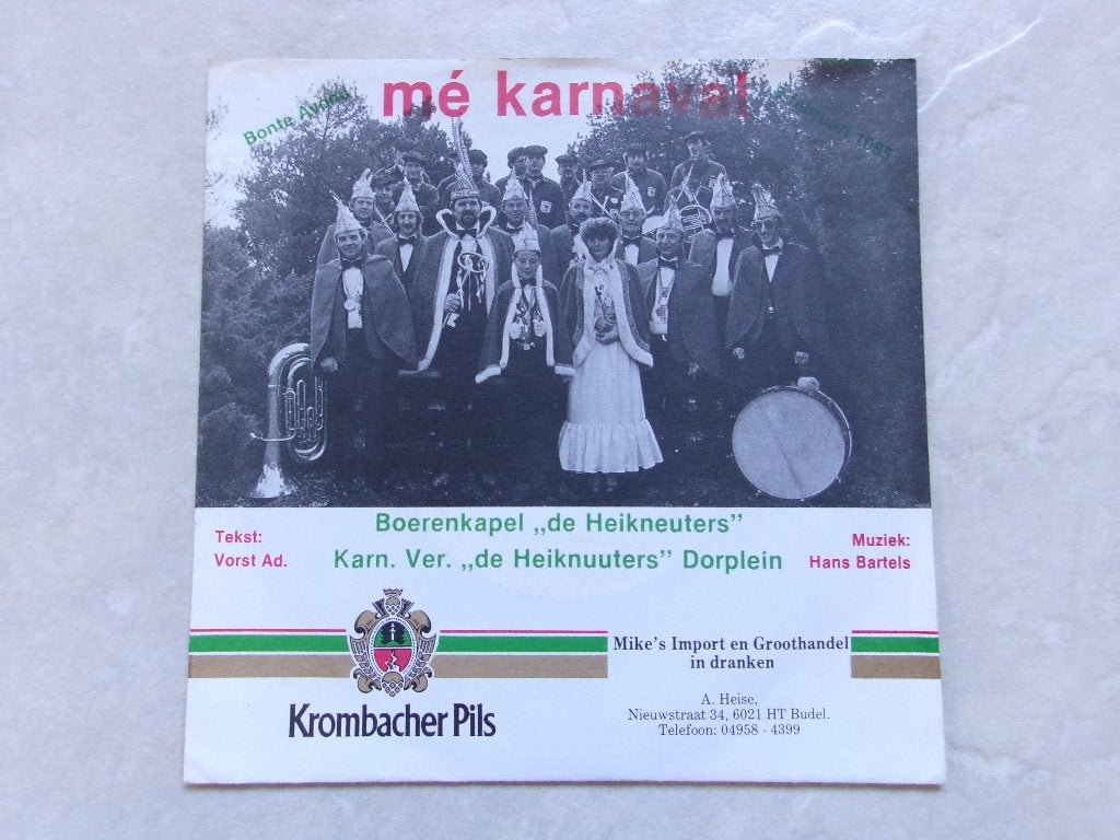 de Heikneuters Budel-Dorplein 1985 single Carnaval, 7 inch, Ophalen of Verzenden, Zo goed als nieuw, Nederlandstalig
