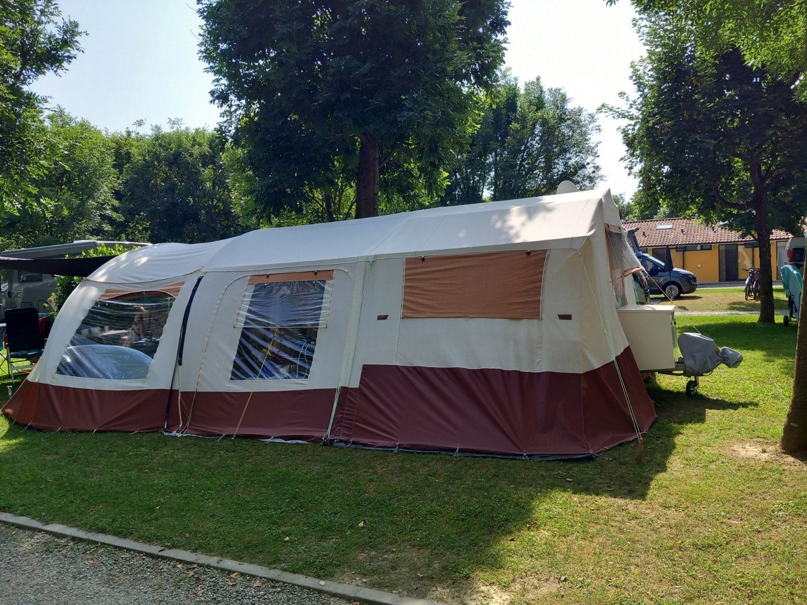 Jamet Dakota vouwwagen 2011., Caravans en Kamperen, Ophalen, Beige, Aanwezig, Meer dan 6
