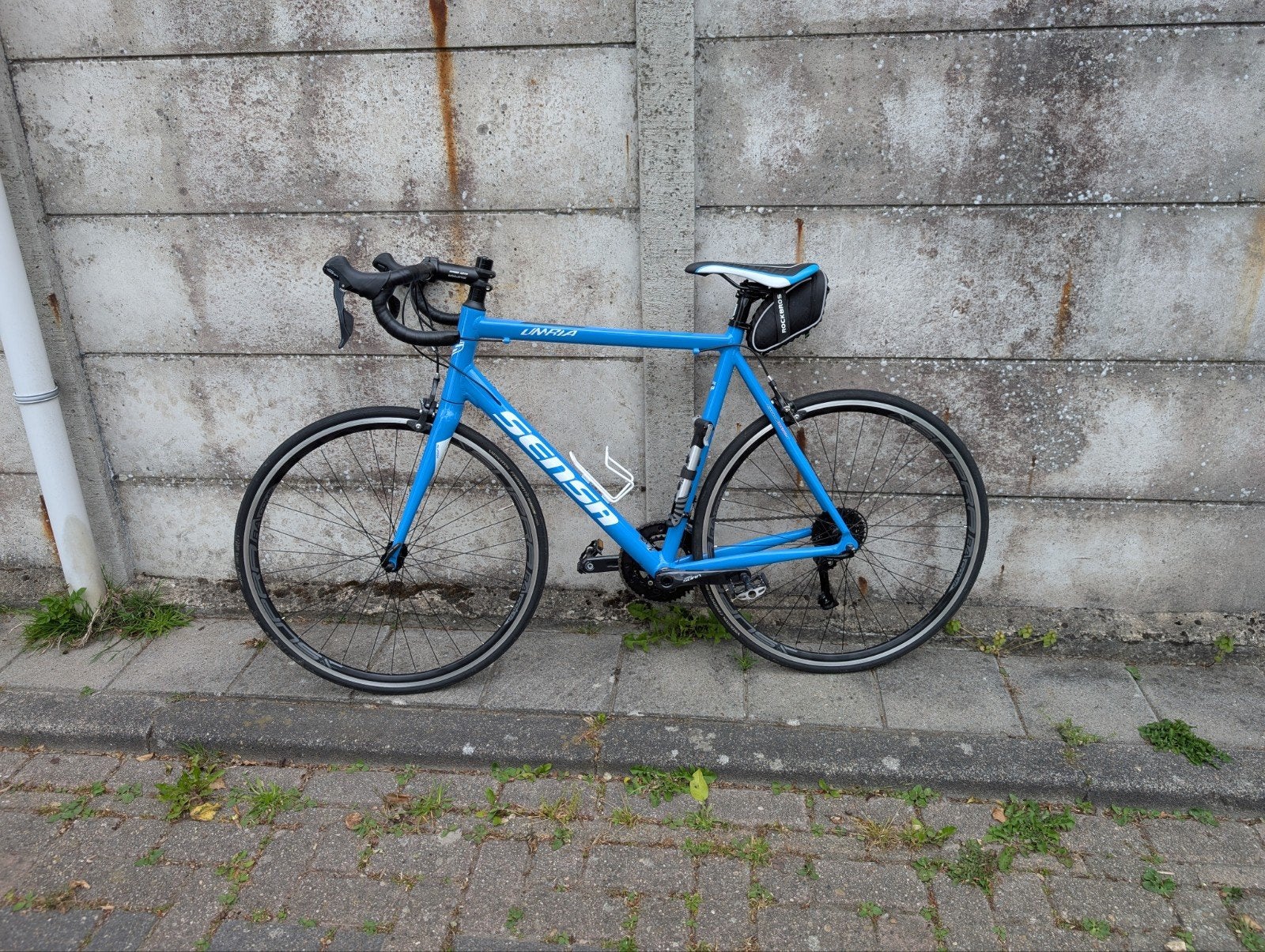 Sensa Umbria racefiets, blauw, framemaat 58cm. Shimano Sora, 28 inch, Velgrem, Aluminium, Zo goed als nieuw