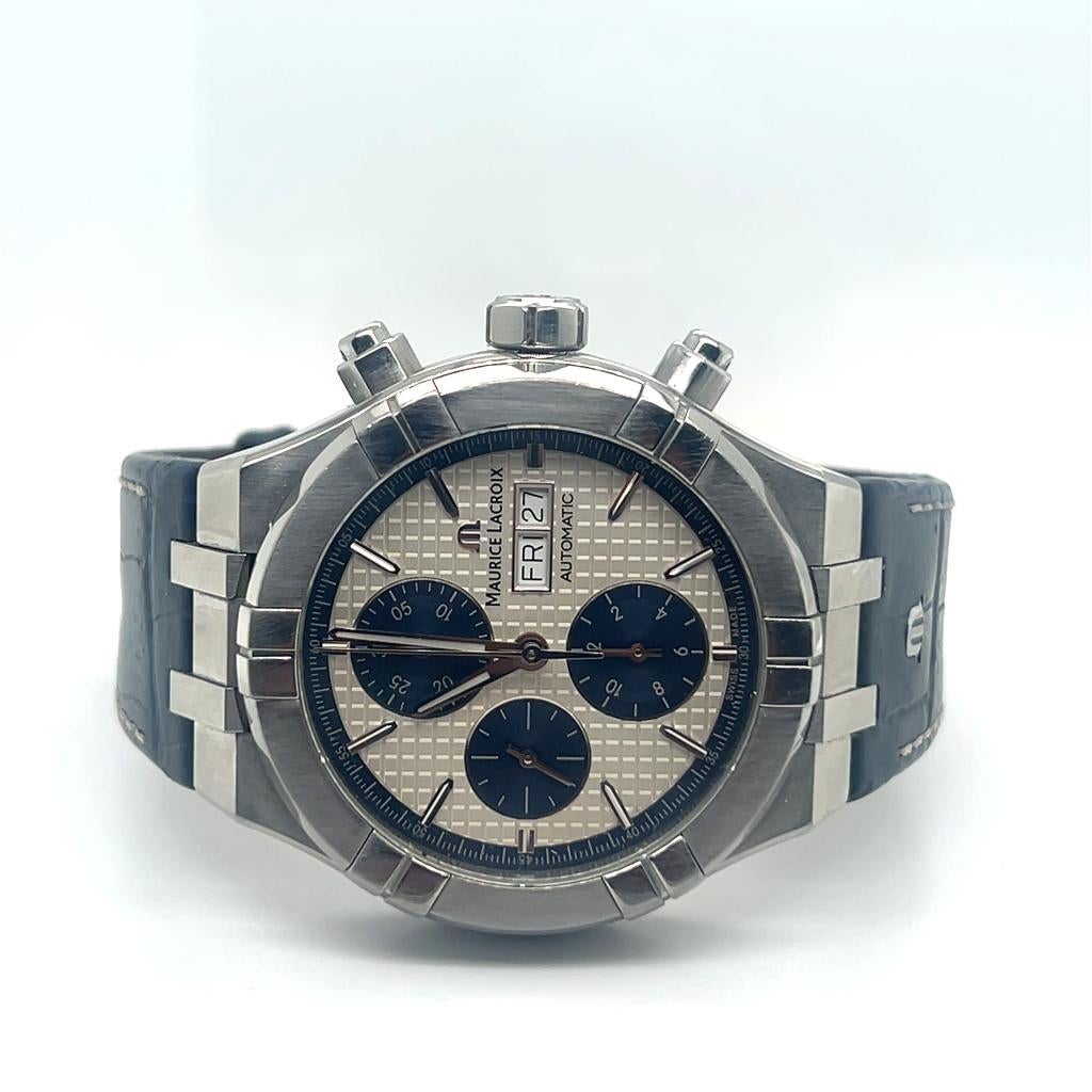 Maurice Lacroix AIKON Chronograaf AI6038, Verzamelen, Ophalen of Verzenden, Gebruikt