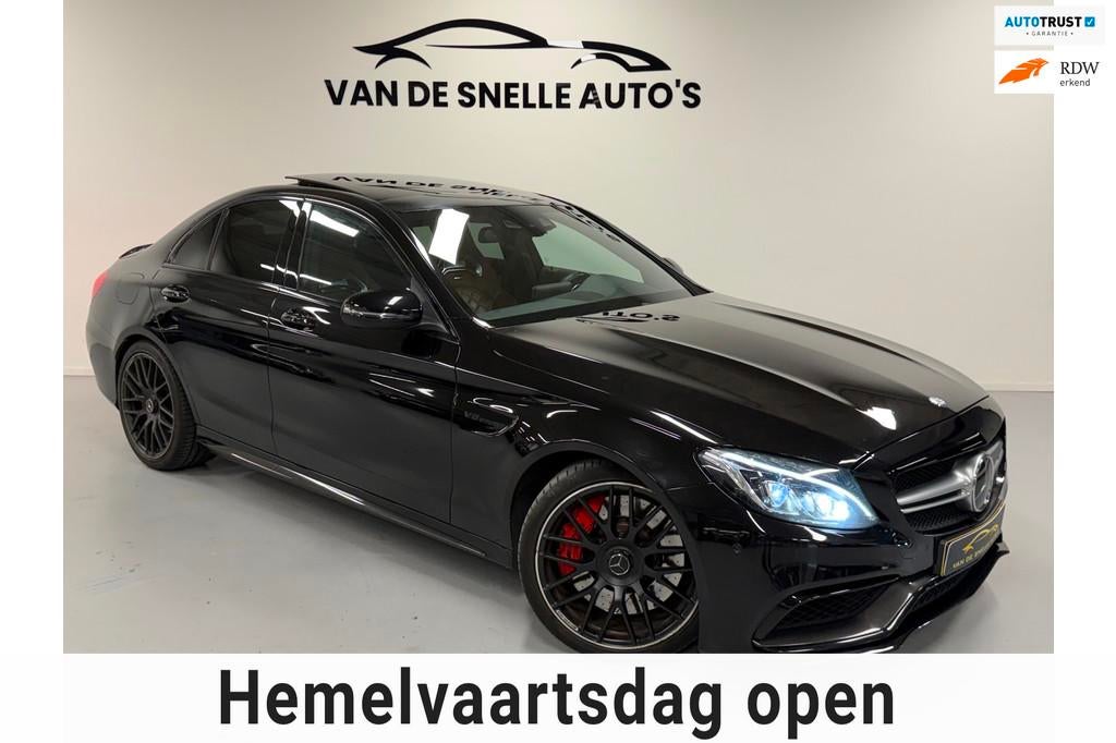 Mercedes-Benz C-klasse AMG 63 S PANO/KUIPSTOELEN/CAMERA/ONDE, Auto's, Mercedes-Benz, Automaat, Achterwielaandrijving, Gebruikt