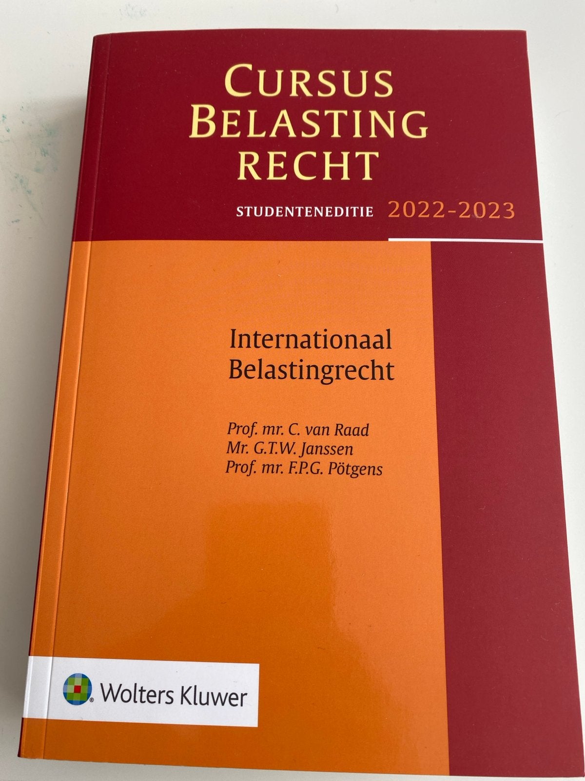 Cursus Belastingrecht: Internationaal Belastingrecht 2022-20, Ophalen of Verzenden, Gamma, Nieuw, HBO