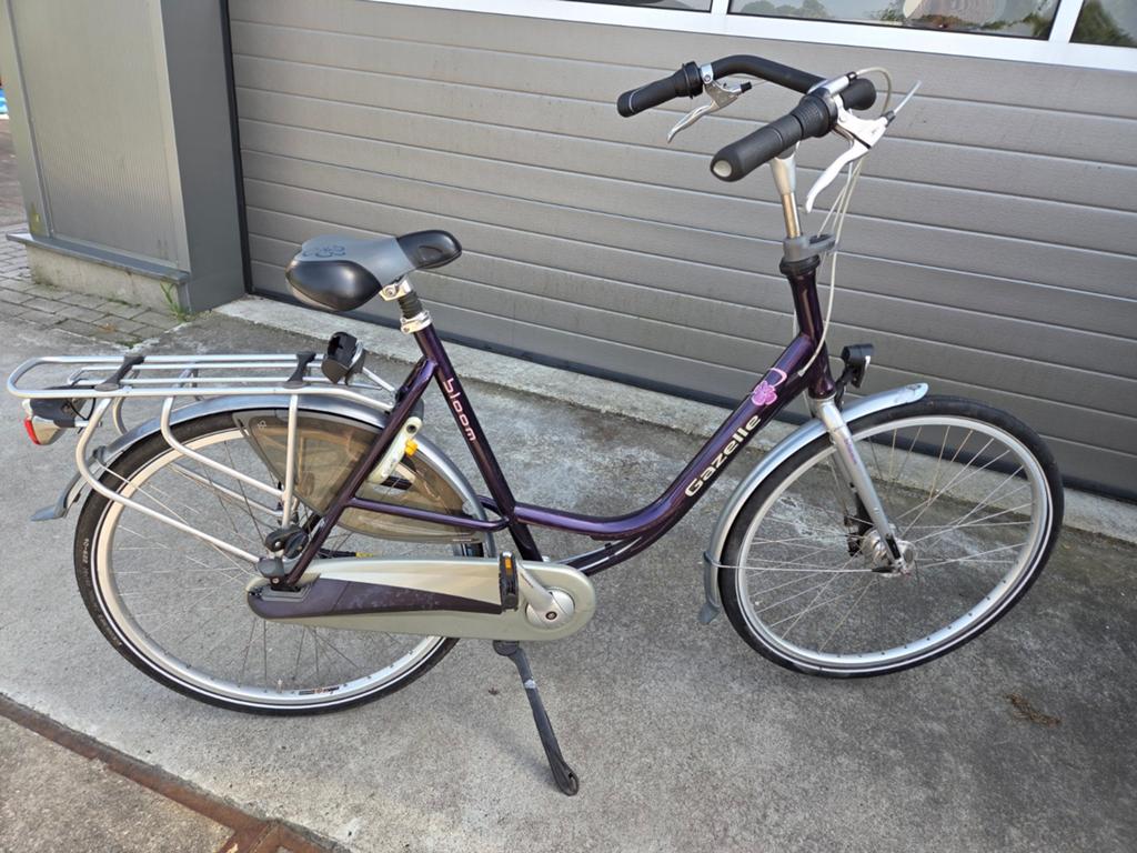 Gazelle Bloom Damesfiets - Paars - 7 Versnellingen, Fietsen en Brommers, Fietsen | Dames | Damesfietsen, Ophalen, Gebruikt, Versnellingen