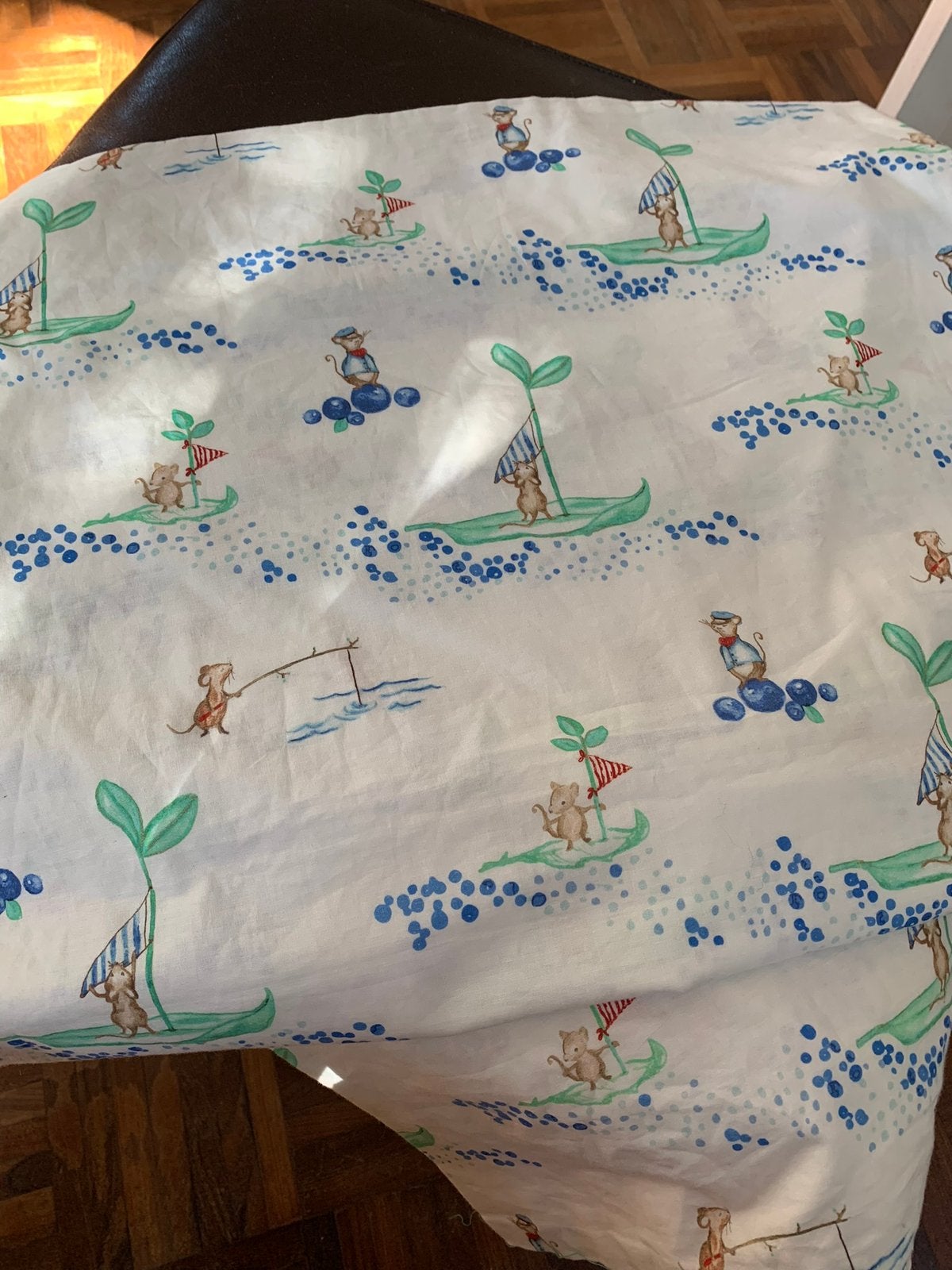Leuk kinder dekbedovertrek met muisjes, Jongetje of Meisje, Wit, Dekbedovertrek, Nieuw