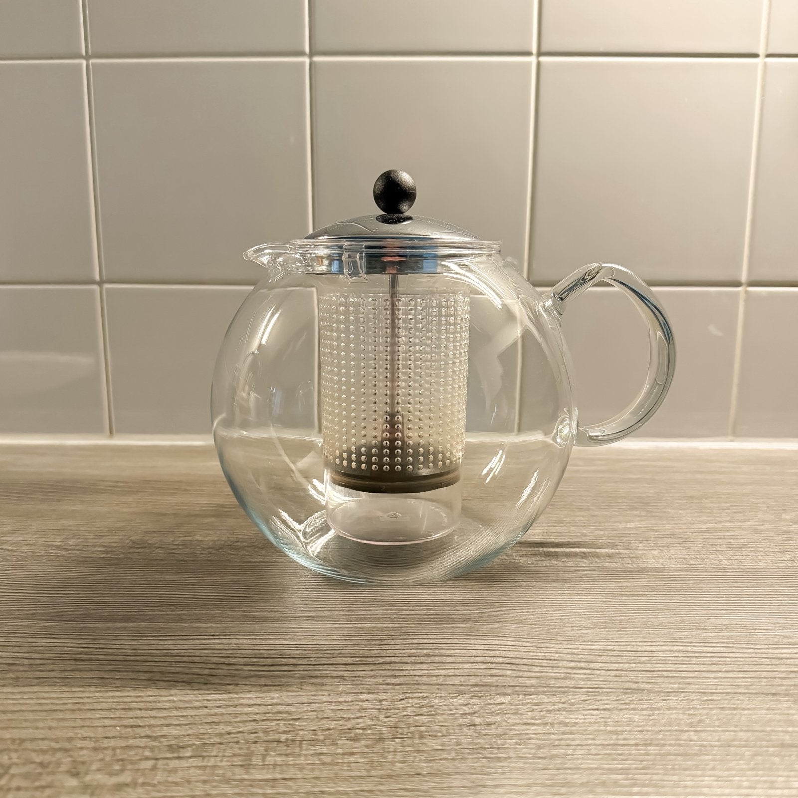 BODUM ASSAM THEEPOT met persfilter glas, Glas, Bodum, Zo goed als nieuw, Ophalen