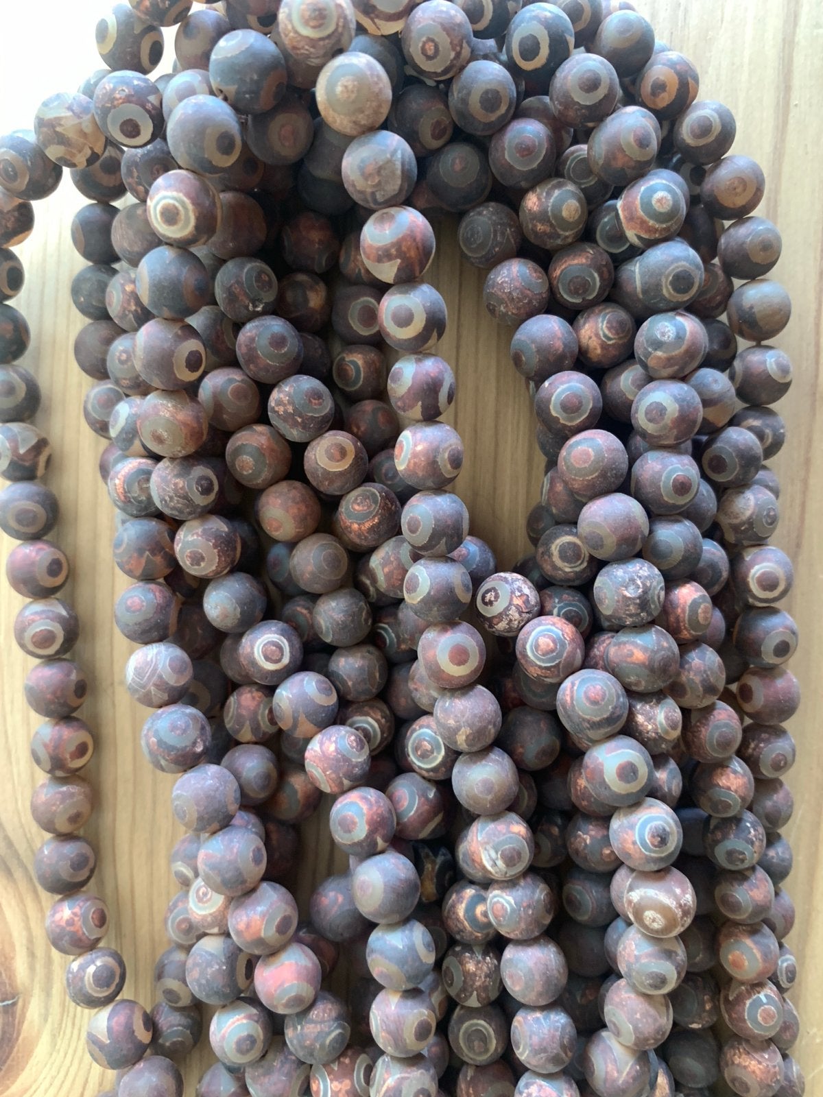 47x Tibetaanse Dzi Eyes Agaat Kralen 6mm - Edelsteen, Overige merken, Verzenden, Nieuw, Edelsteen