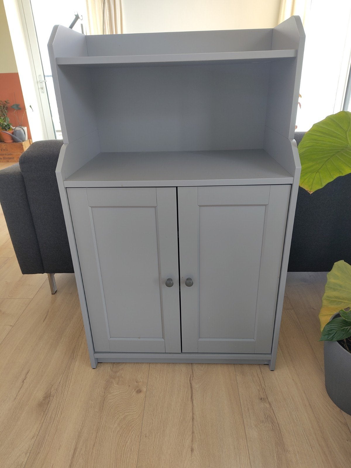 Grijze Ikea Hauga opbergkast, Ophalen, Gebruikt
