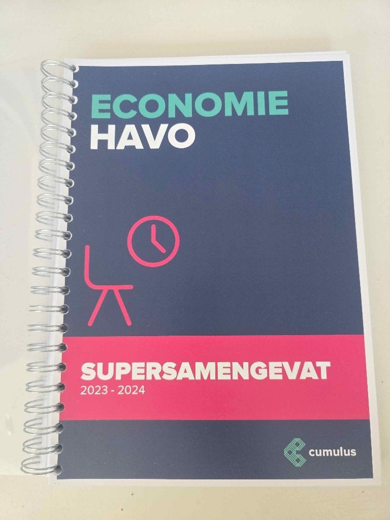 Economie HAVO supersamengevat cumulus 2023-2024 + antwoorden, Boeken, Ophalen, Nieuw, HAVO, Economie