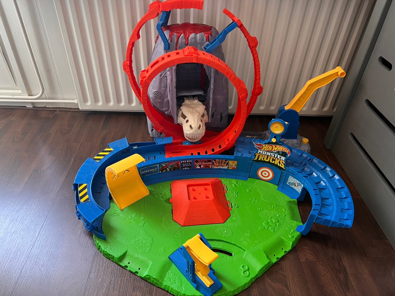 Hot wheels monster truck speelset, Racebaan, Ophalen of Verzenden, Zo goed als nieuw, Met looping
