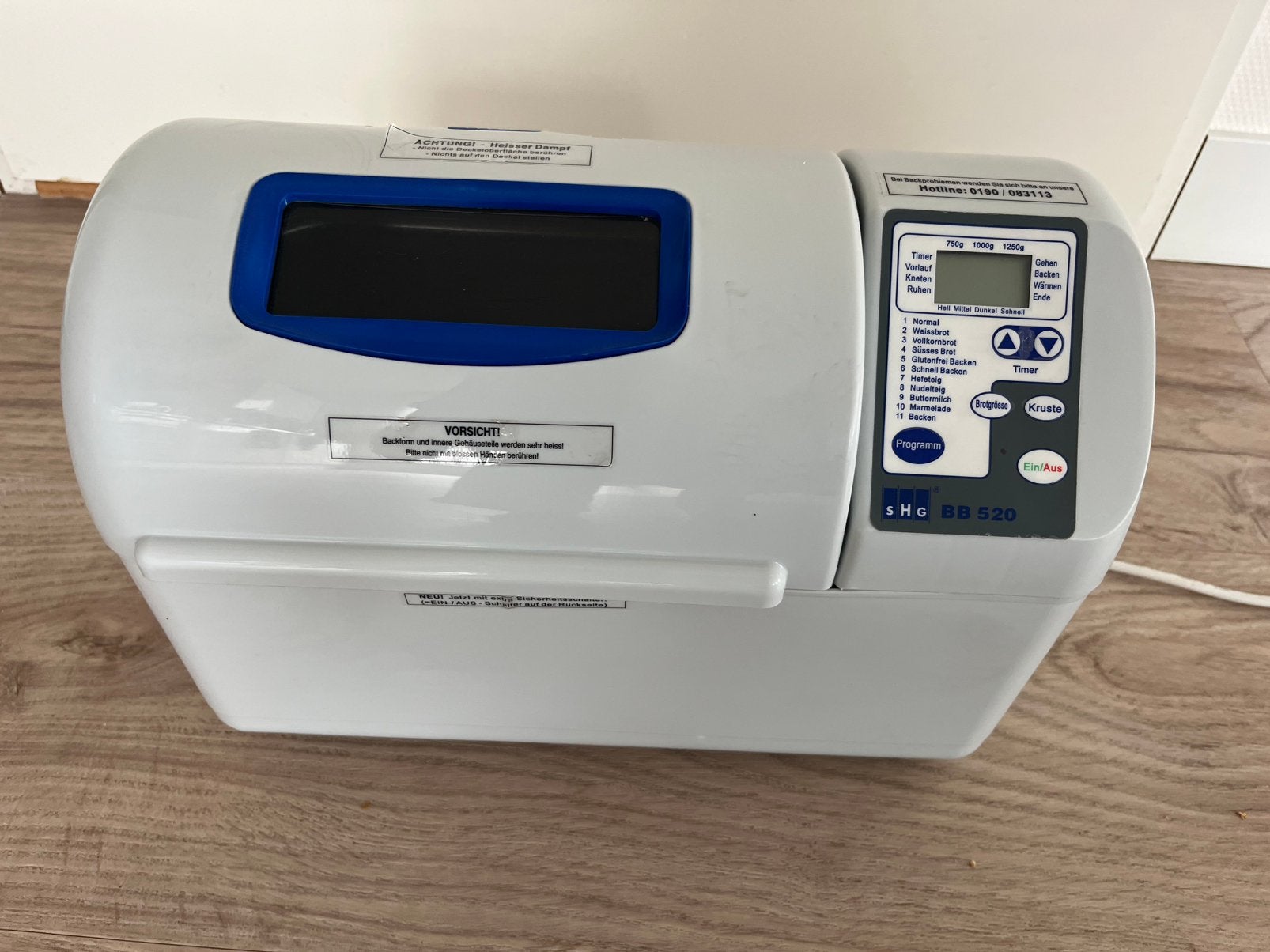 ZGAN Broodbakmachine met 11 standen, Witgoed en Apparatuur, Ophalen of Verzenden, Zo goed als nieuw
