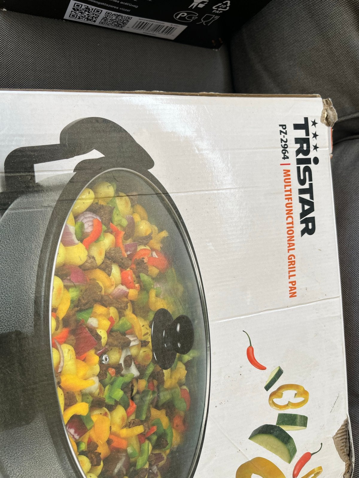 Tristar PZ-2964 Multifunctionele Grillpan - 40cm, Ophalen, Zo goed als nieuw, Tafelgrill