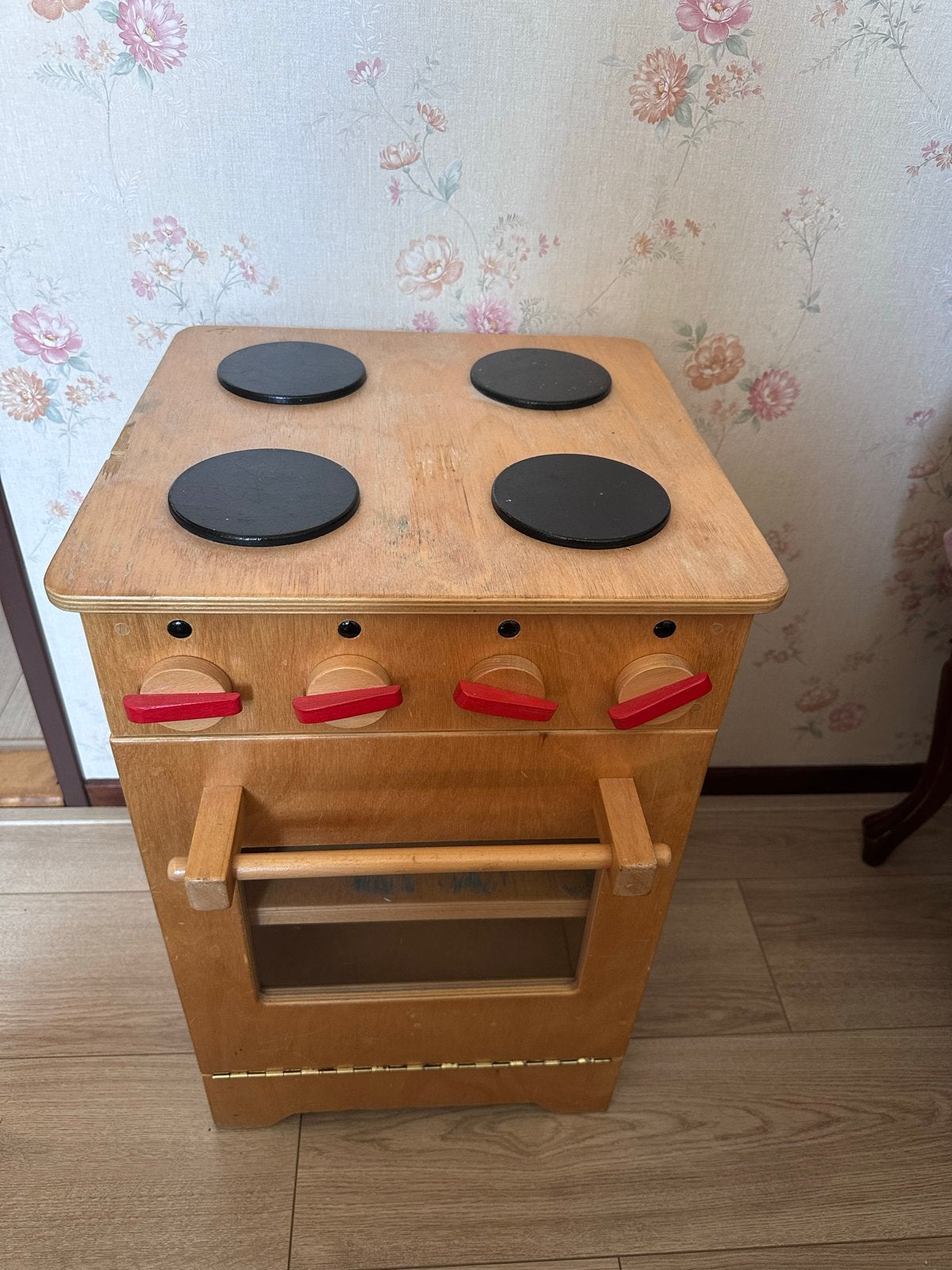 Vintage Houten speelgoedfornuis / kinder keukentje, Ophalen, Gebruikt, Jongen of Meisje