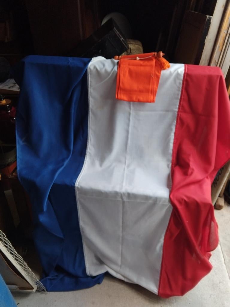 Grote Nederlandse vlag met oranje wimpel, Ophalen of Verzenden, Zo goed als nieuw