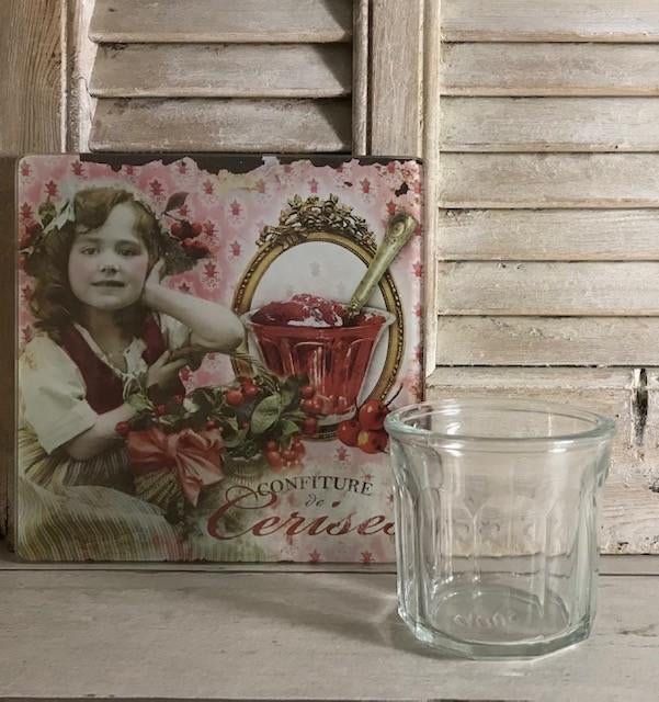 Franse glazen confiture pot 500 ml, Ophalen of Verzenden