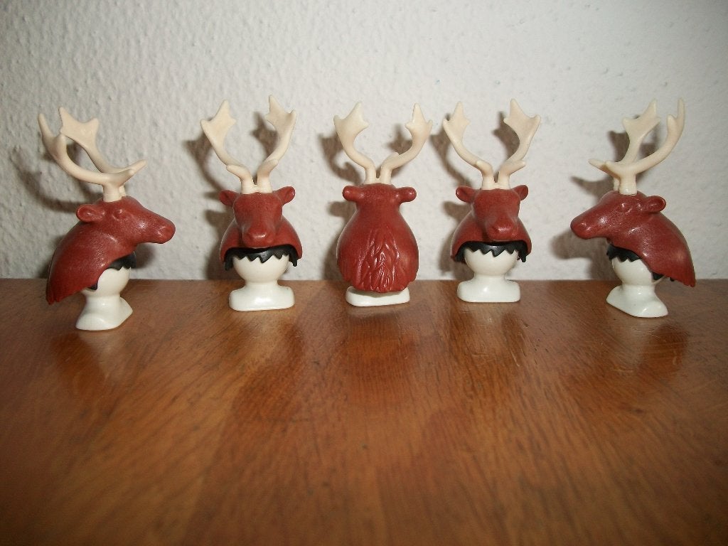 Hertenkop met gewei / hoofddeksel, Ophalen of Verzenden, Nieuw, Complete set