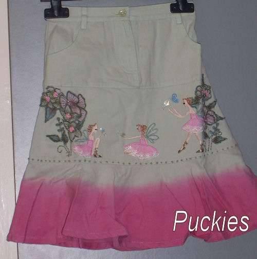 Beige/roze Monsoon rok maat 98 NIEUW (6249), Meisje, Nieuw, Ophalen of Verzenden, Jurk of Rok