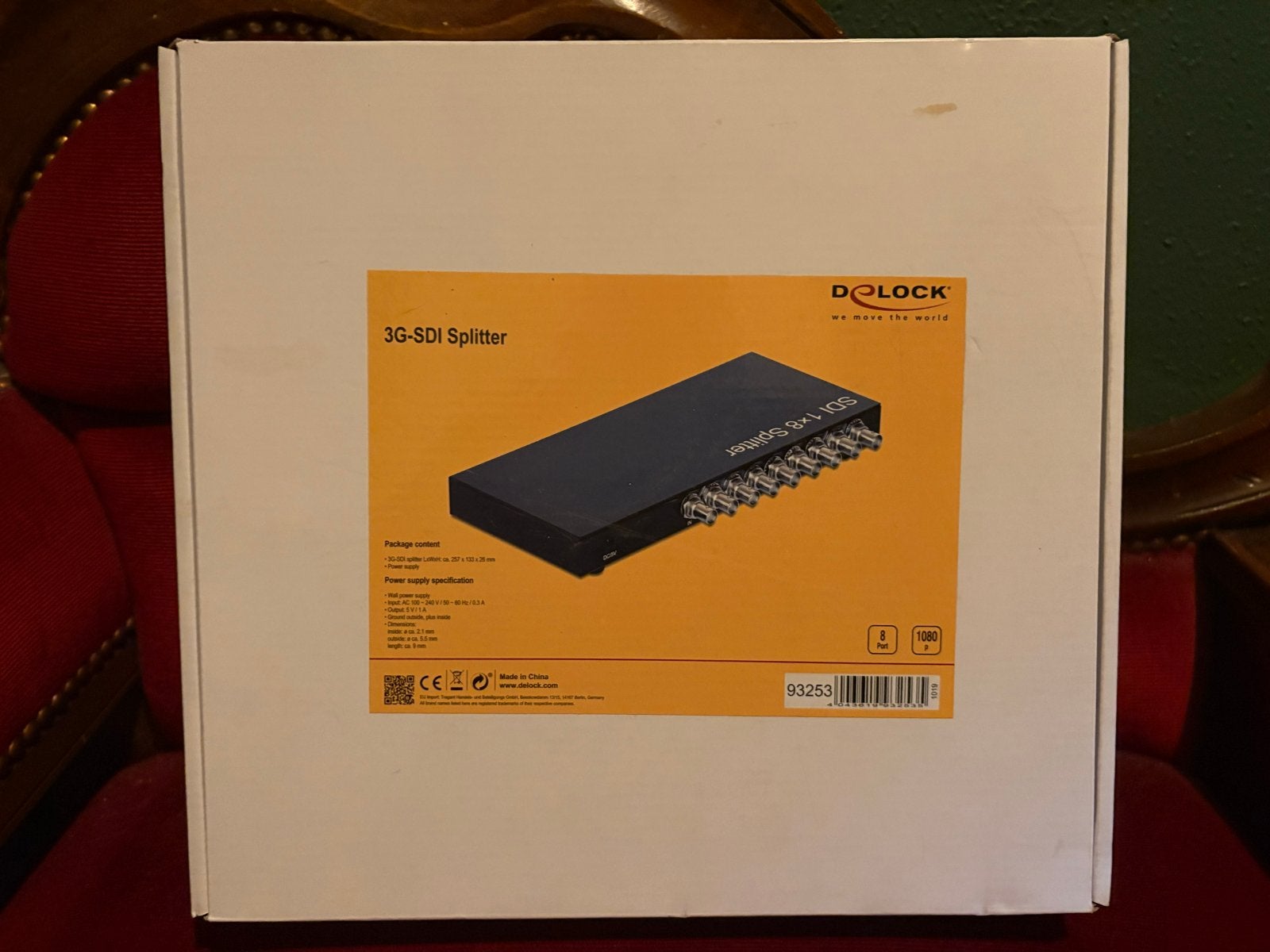 Delock 3G-SDI Splitter 1x8 - Nieuw in doos, Audio, Tv en Foto, Professionele Audio-, Tv- en Video-apparatuur, Ophalen of Verzenden
