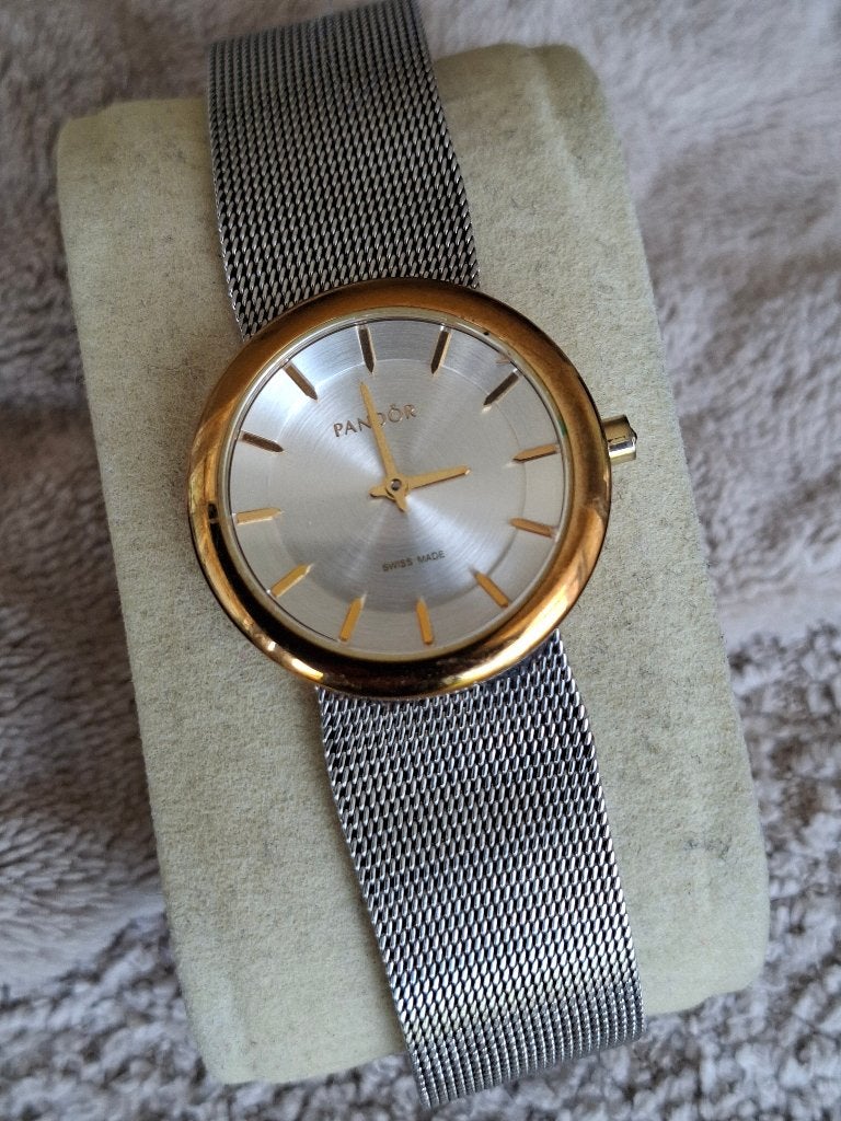 vintage swiss   pandora pure  dames horloge, Overige merken, Gebruikt, Polshorloge, Ophalen of Verzenden
