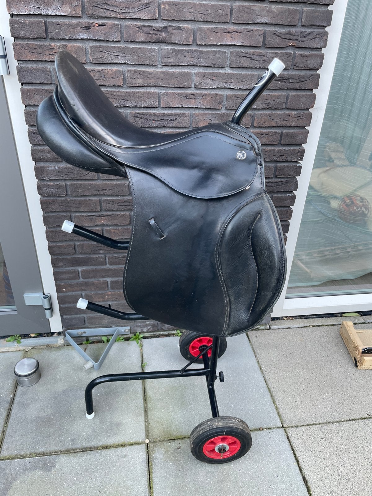 Kieffer 17,5 inch zadel zwart, Ophalen, Gebruikt