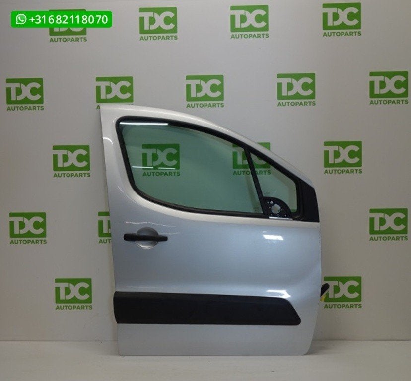 Citroen Berlingo ('08-'18) Voorportier rechts zilvergrijs, Auto-onderdelen, Gebruikt, Citroën, Deur, Ophalen of Verzenden
