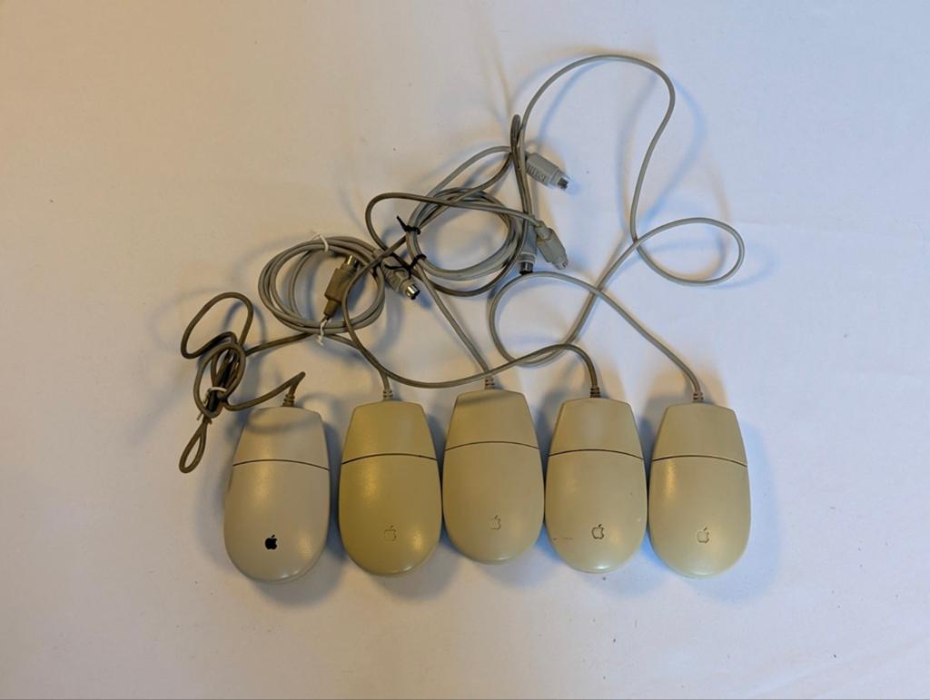 5x Vintage Apple Macintosh Muizen - Apple Desktop Bus II, ., Ophalen of Verzenden, ., Apple