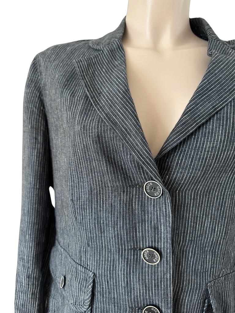 Gigue vest 3XL, Blauw, Maat 46/48 (XL) of groter, Ophalen of Verzenden, Zo goed als nieuw