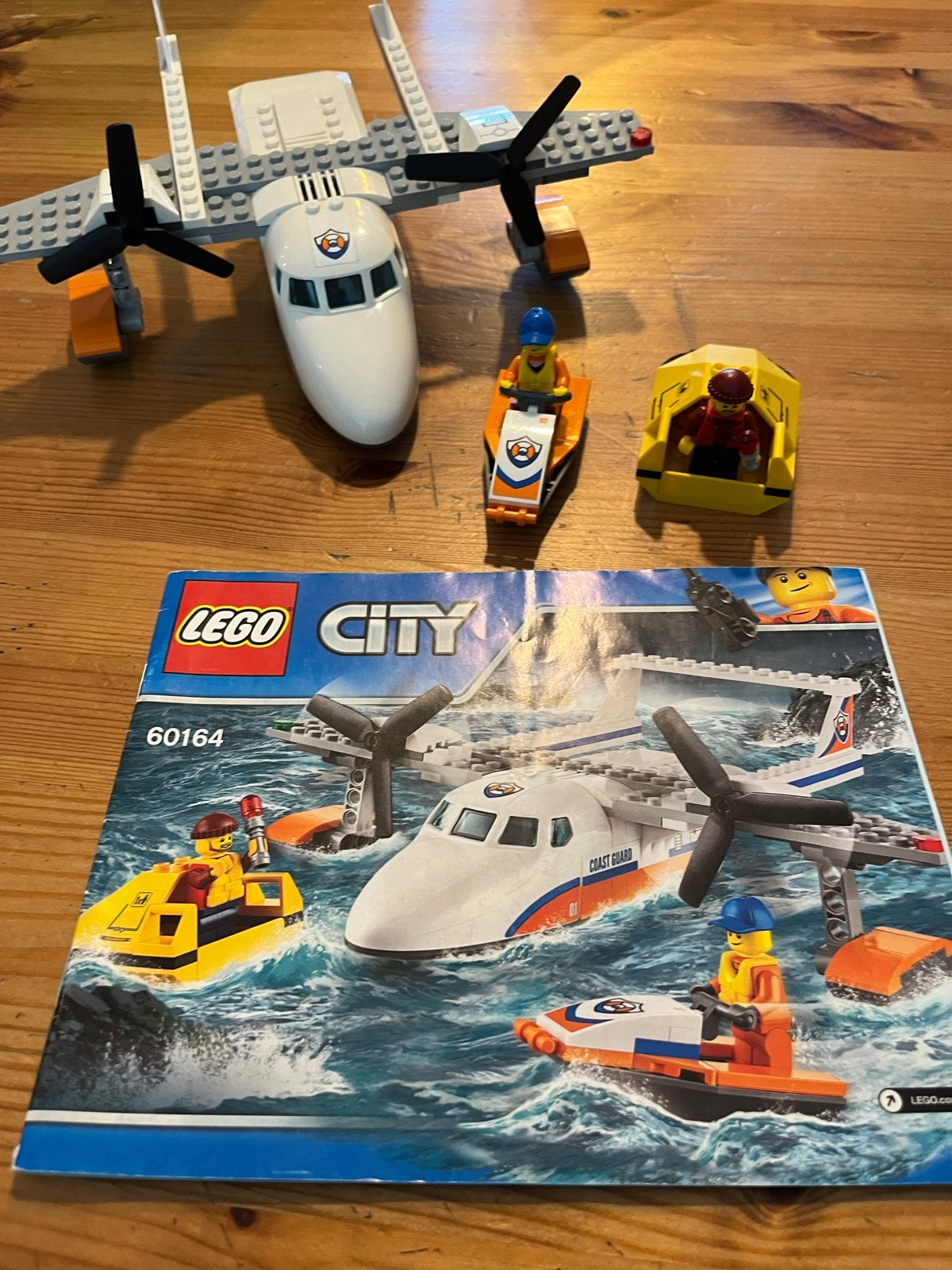 Lego City 60164 Reddingsvliegtuig inclusief instructies, Lego, Ophalen of Verzenden, Compleet, Complete set