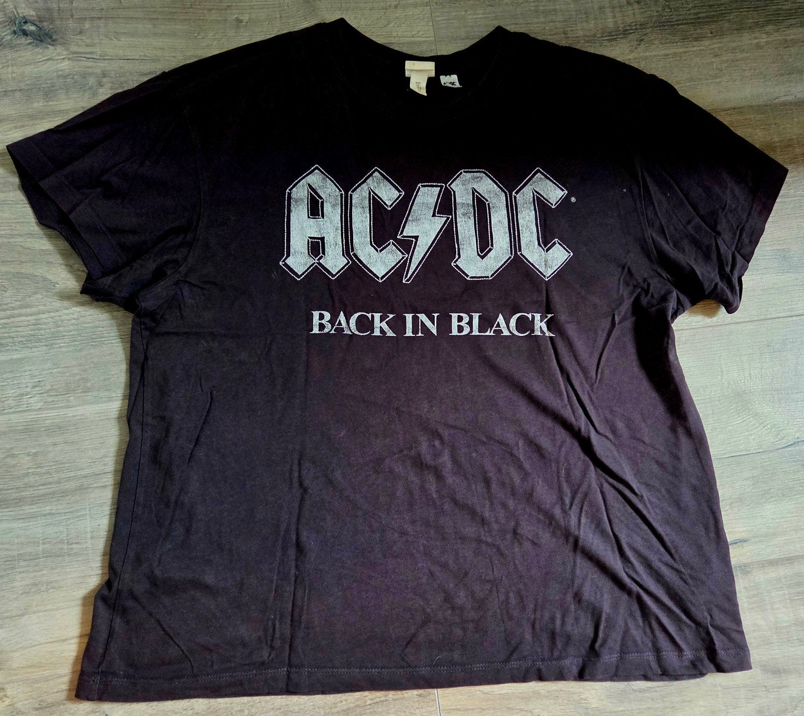 AC/DC Back in Black T-shirt - Maat L (5), Ophalen of Verzenden, Gedragen, Maat 42/44 (L), Zwart