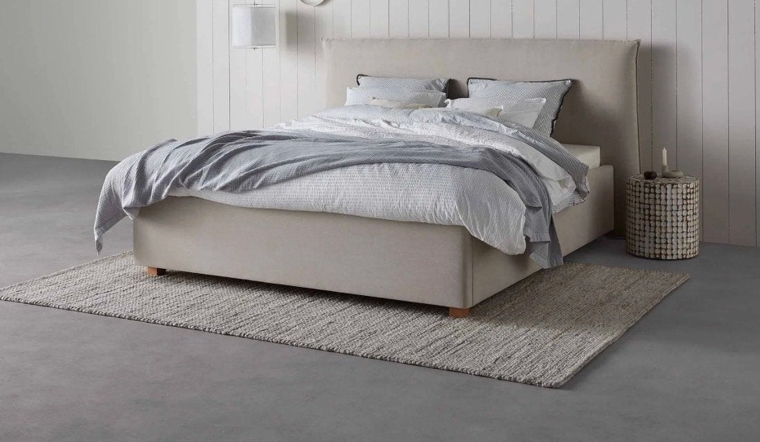 ️ Swiss Sense Celia bed + Beter Bed matras, Ophalen, Beige, Tweepersoons, Zo goed als nieuw