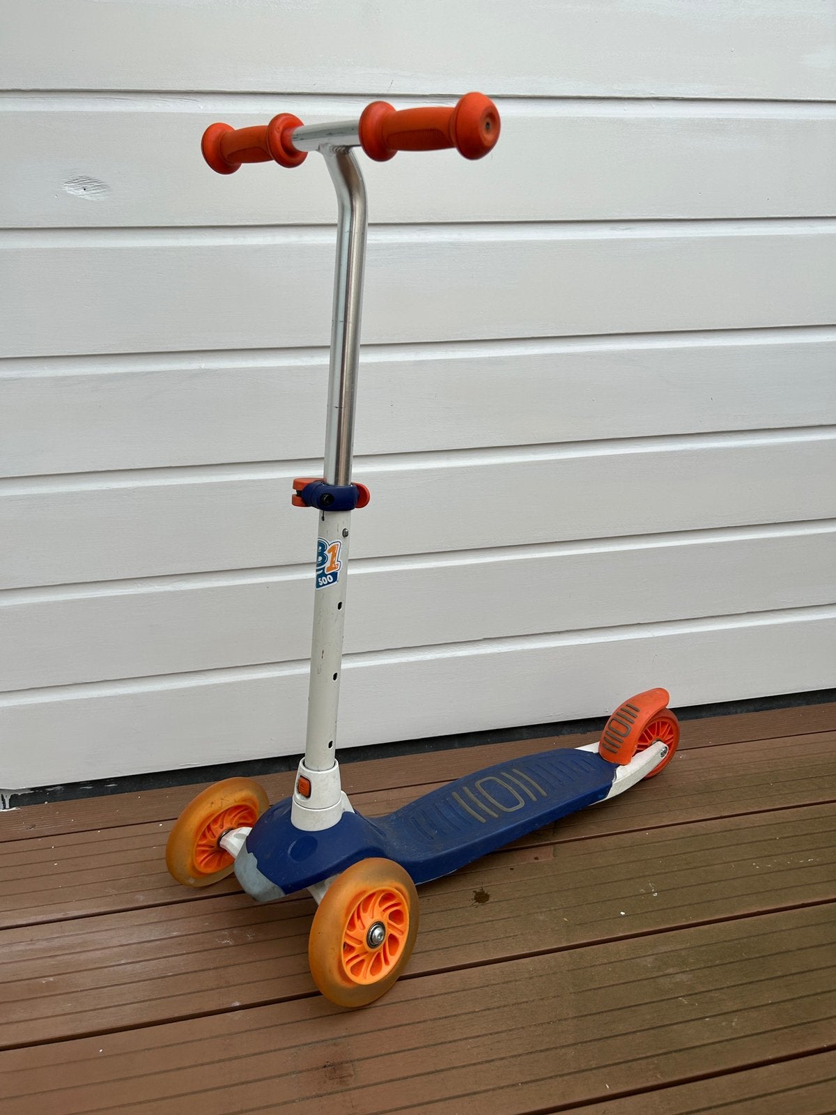 Decathlon driewiel-step met lichtjes in de wielen, Fietsen en Brommers, Ophalen, Gebruikt, Gewone step