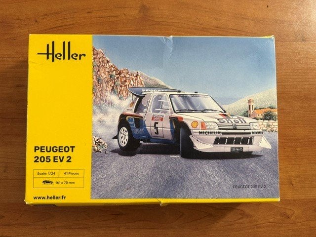 ROWASP OUTLET | Heller 1/24 - 80716 - Peugeot 205 EV 2, Hobby en Vrije tijd, Modelbouw | Auto's en Voertuigen, Auto, Heller, Groter dan 1:32