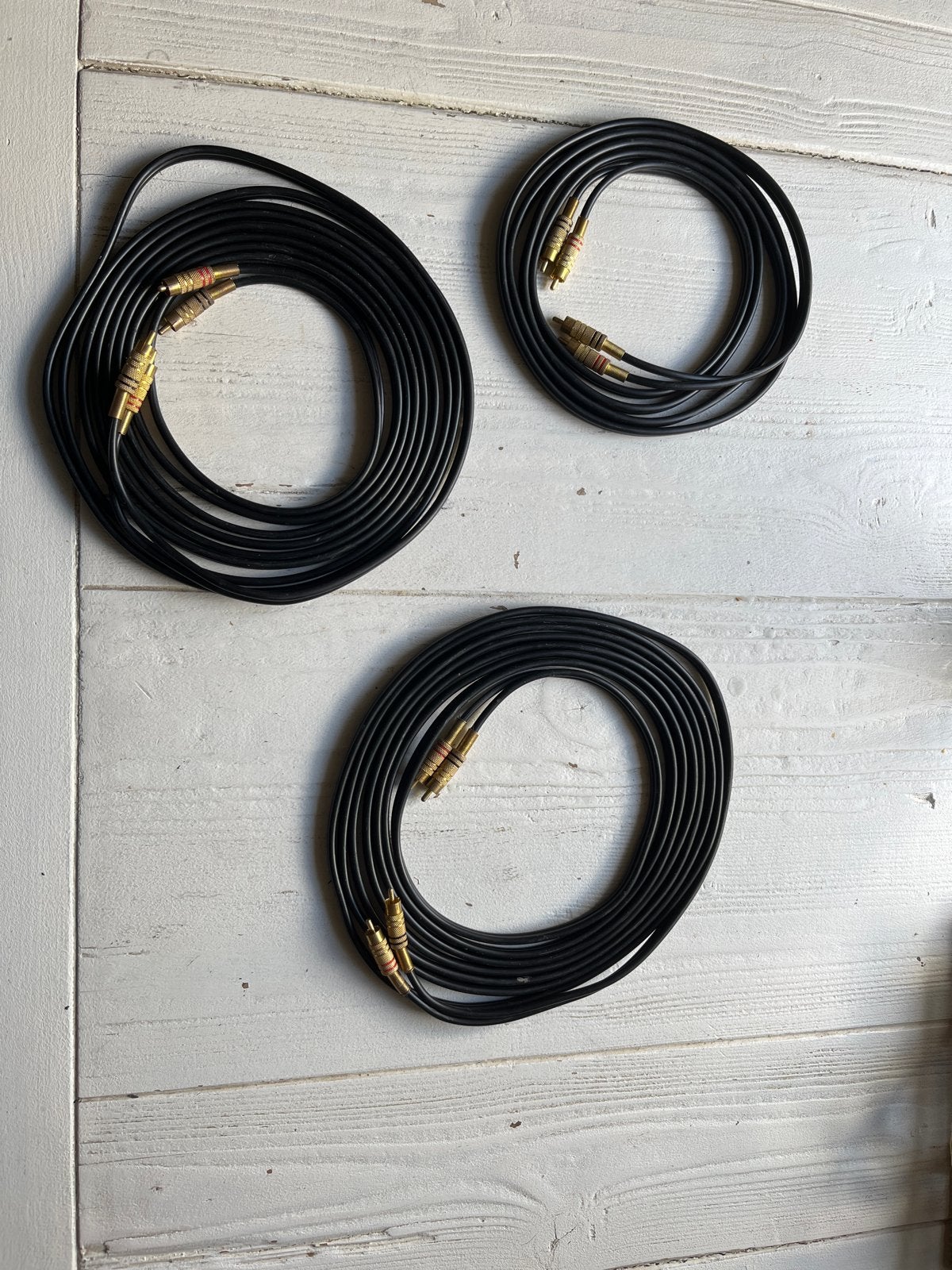 Set van 3 Interlink RCA Kabels - Audio Kabels, Ophalen of Verzenden, Gebruikt, 2 tot 5 meter, Interlink-kabel
