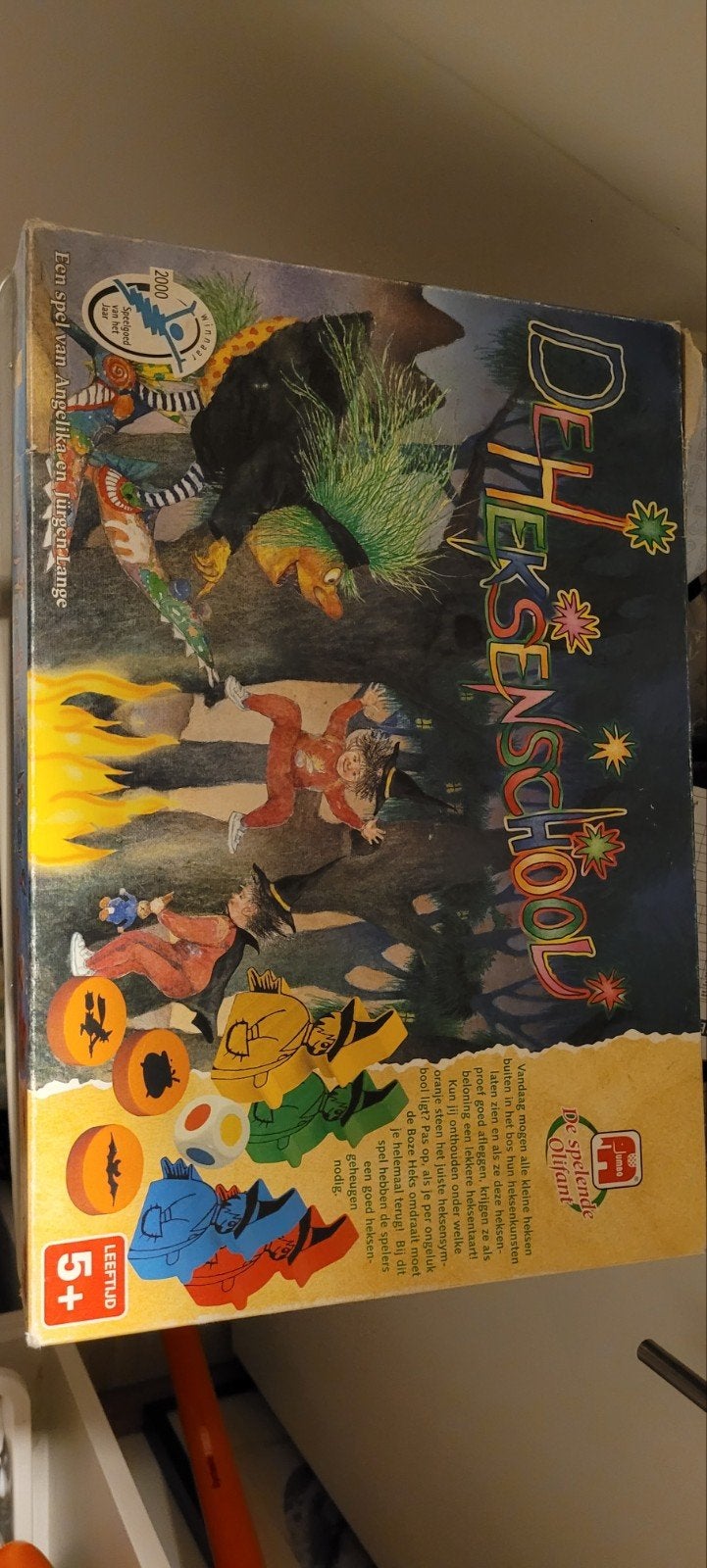 de heksenschool spel, Hobby en Vrije tijd, Gezelschapsspellen | Bordspellen, Drie of vier spelers, Ophalen, Gebruikt, Jumbo spellen