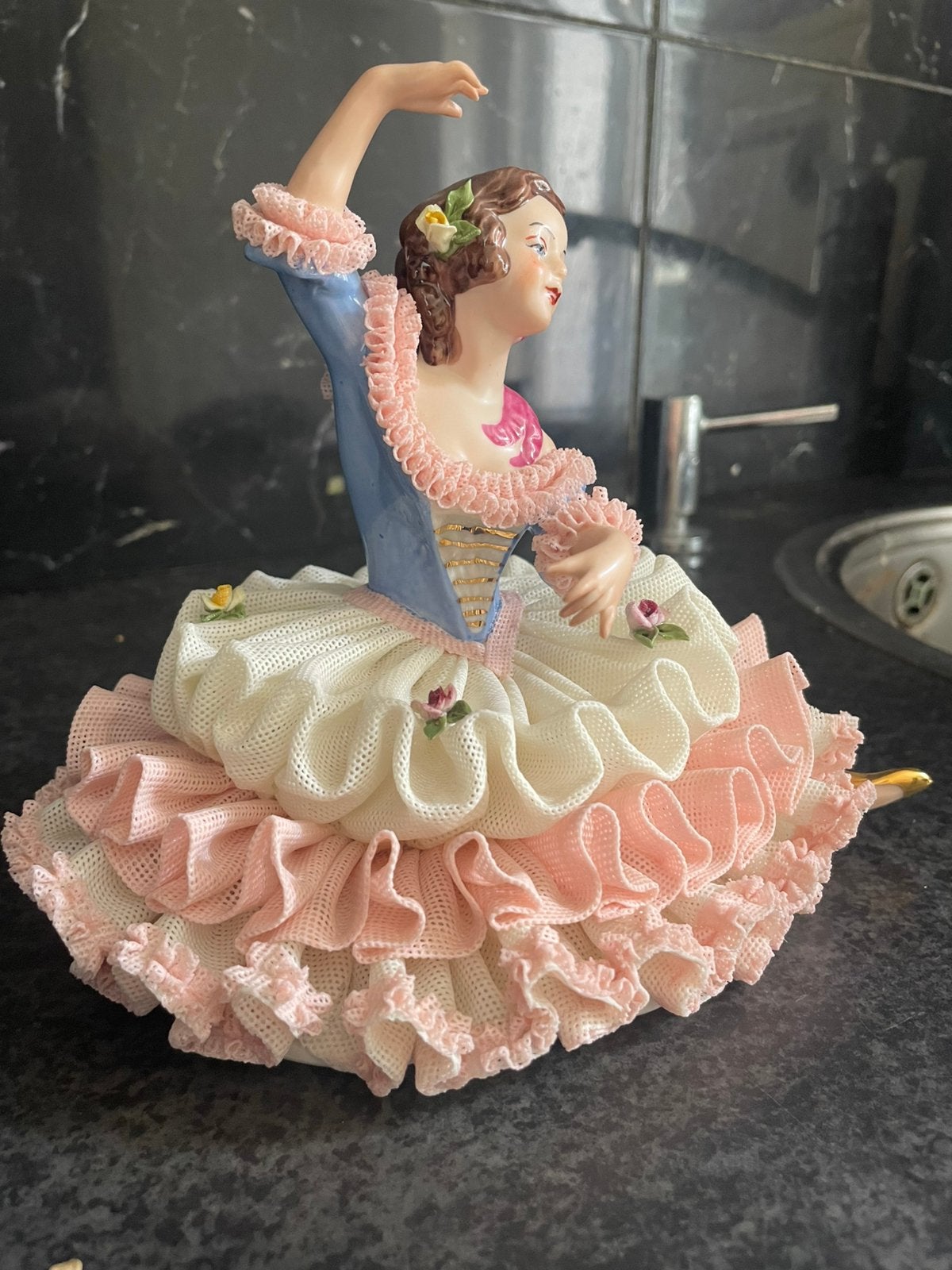 Unterweissbach beeldje ballerina, Antiek en Kunst, Ophalen