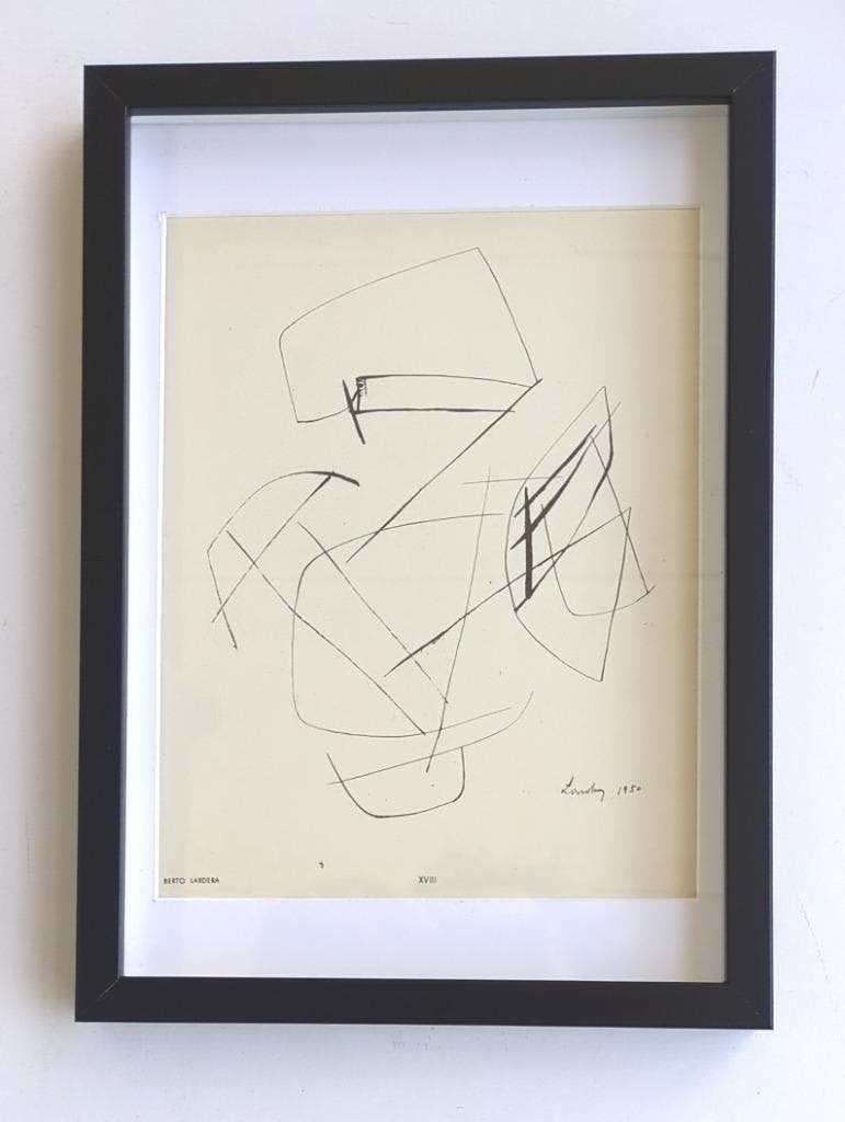 Berto Lardera  pochoir 1952, Antiek en Kunst, Ophalen of Verzenden