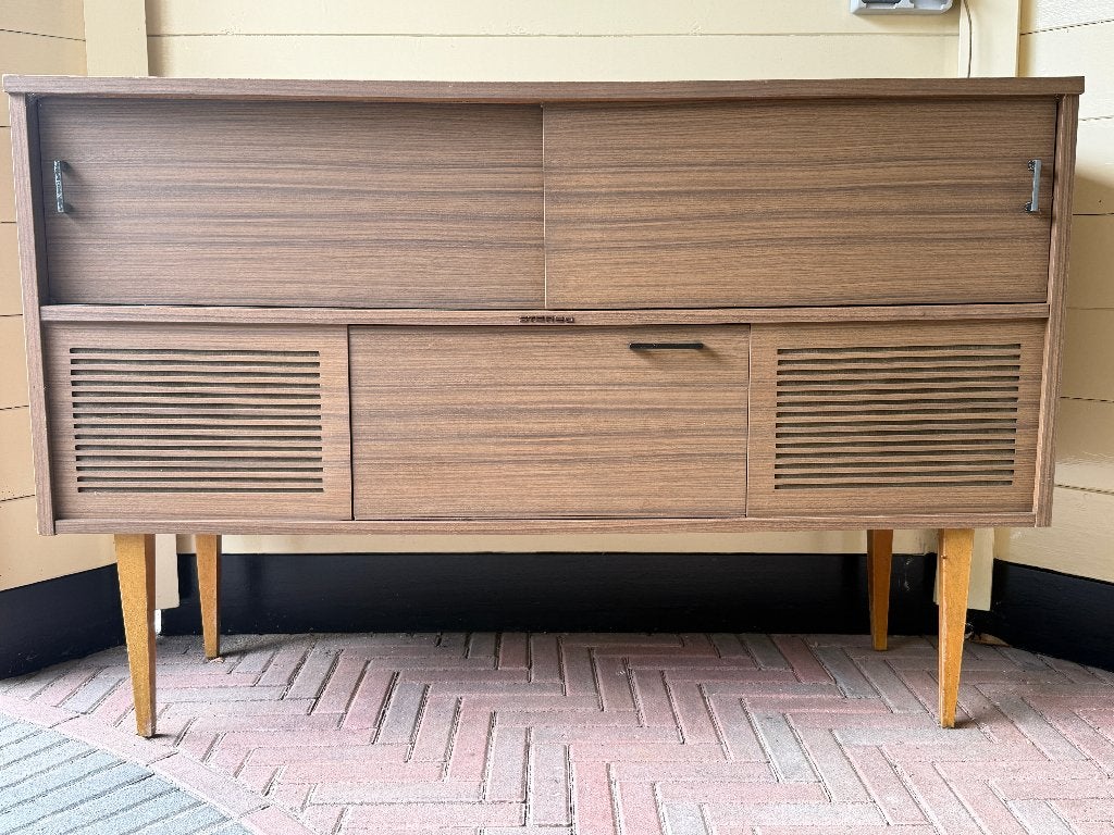 Grundig Volltransistor Konzertgerät 8064–Vintage radiomeubel, Ophalen, Gebruikt, Radio