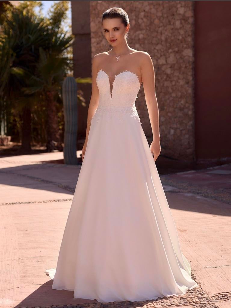 Strapless trouwjurk Winni Bianco Evento nieuw, Ophalen of Verzenden, Nieuw, Wit, Trouwjurk