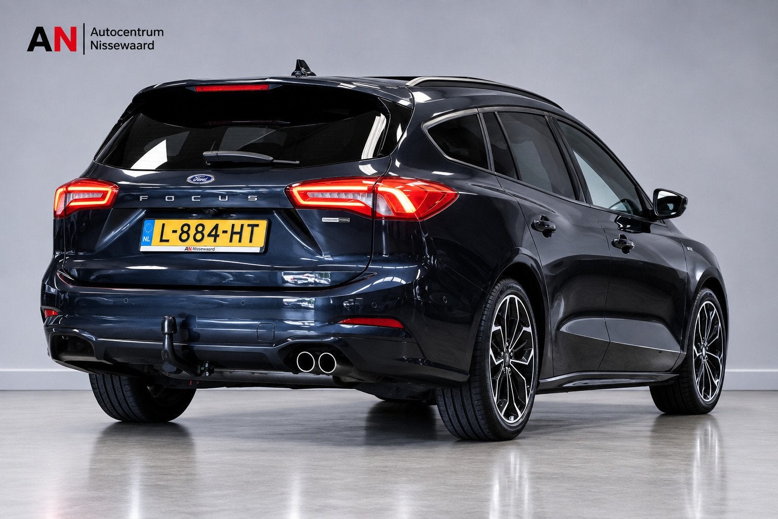 Ford Focus Wagon 1.0 EcoBoost Hybrid ST Line X Busin |Panora, Auto's, Dealer onderhouden, Stof, Gebruikt, Blauw