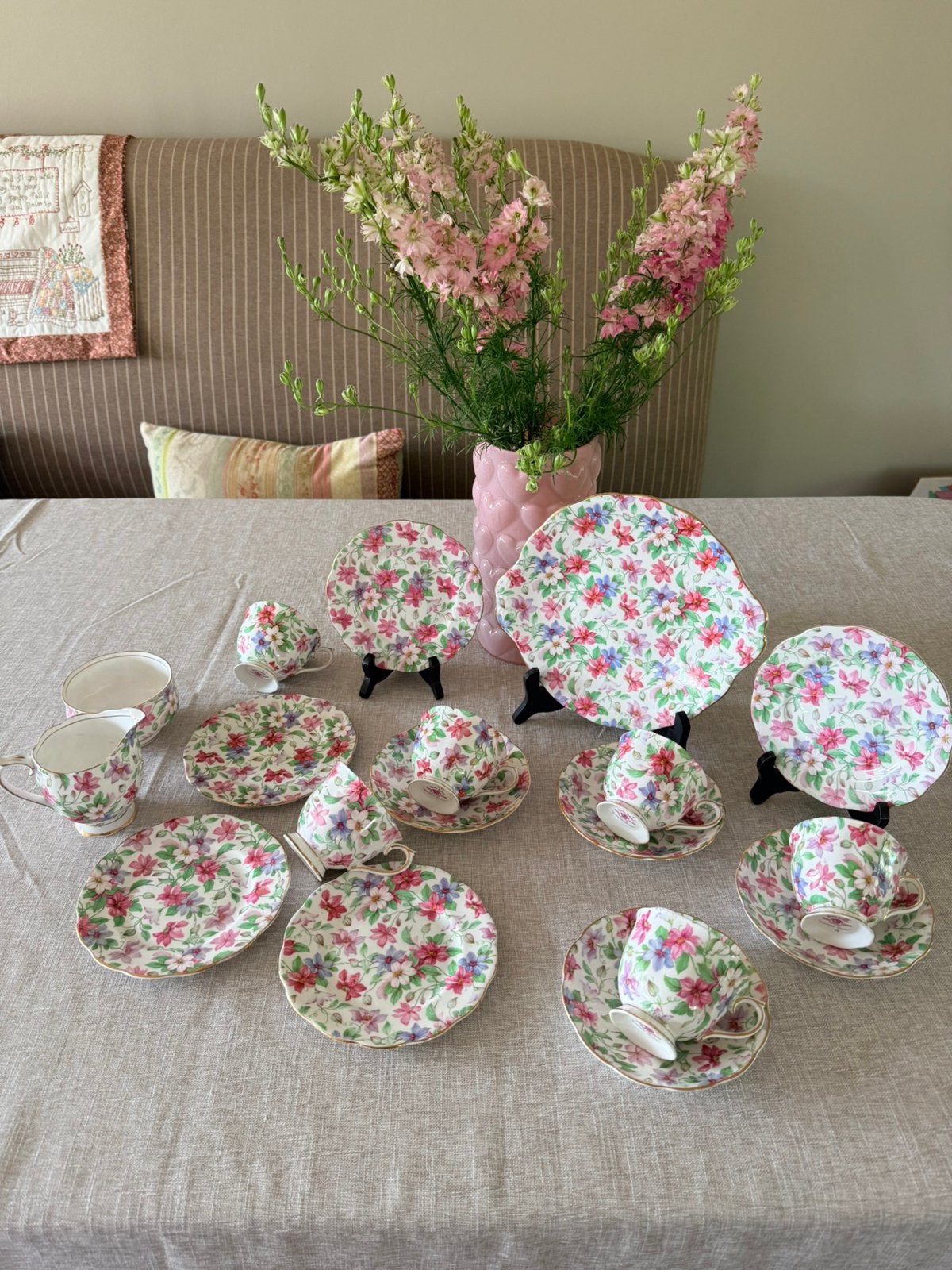 Royal Albert Summerglory servies 5 pers 1927, Ophalen