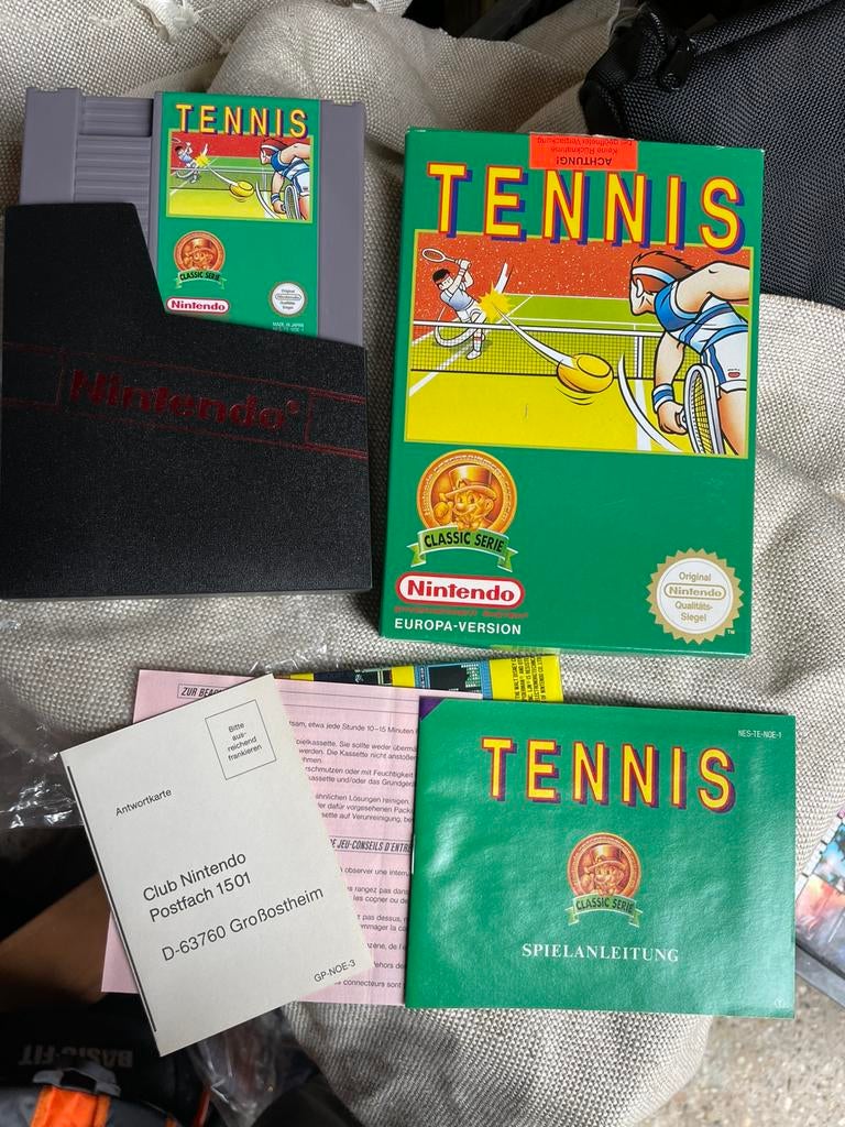 extreem zeldzame versie tennis classic serie nintendo nes, Spelcomputers en Games, Ophalen of Verzenden, Zo goed als nieuw, Sport