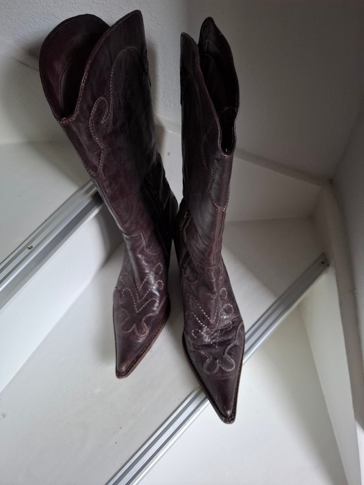Vero Cuoio prachtige cowboylaarzen leer maat 40 aubergine, Kleding | Dames, Schoenen, Ophalen, Hoge laarzen, Vero cuoio, Overige kleuren
