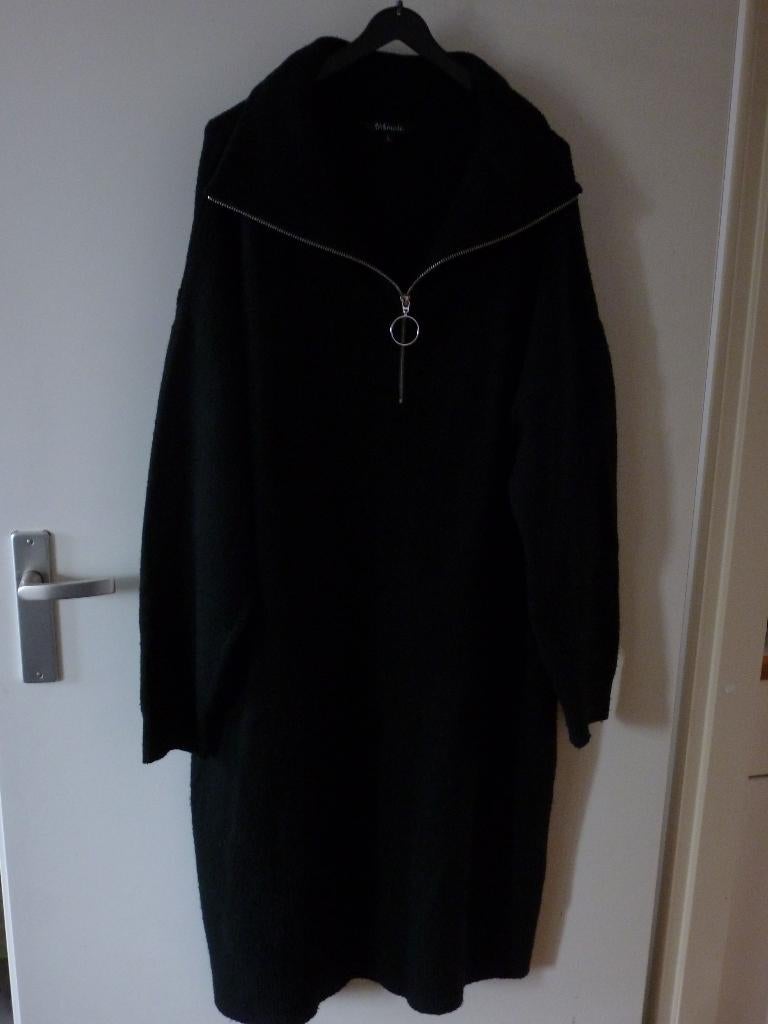 nieuw M&S mode SCHIPPERS trui jurk zwart 46 -GRATIS zend, Verzenden, Zwart, Maat 46/48 (XL) of groter, Nieuw