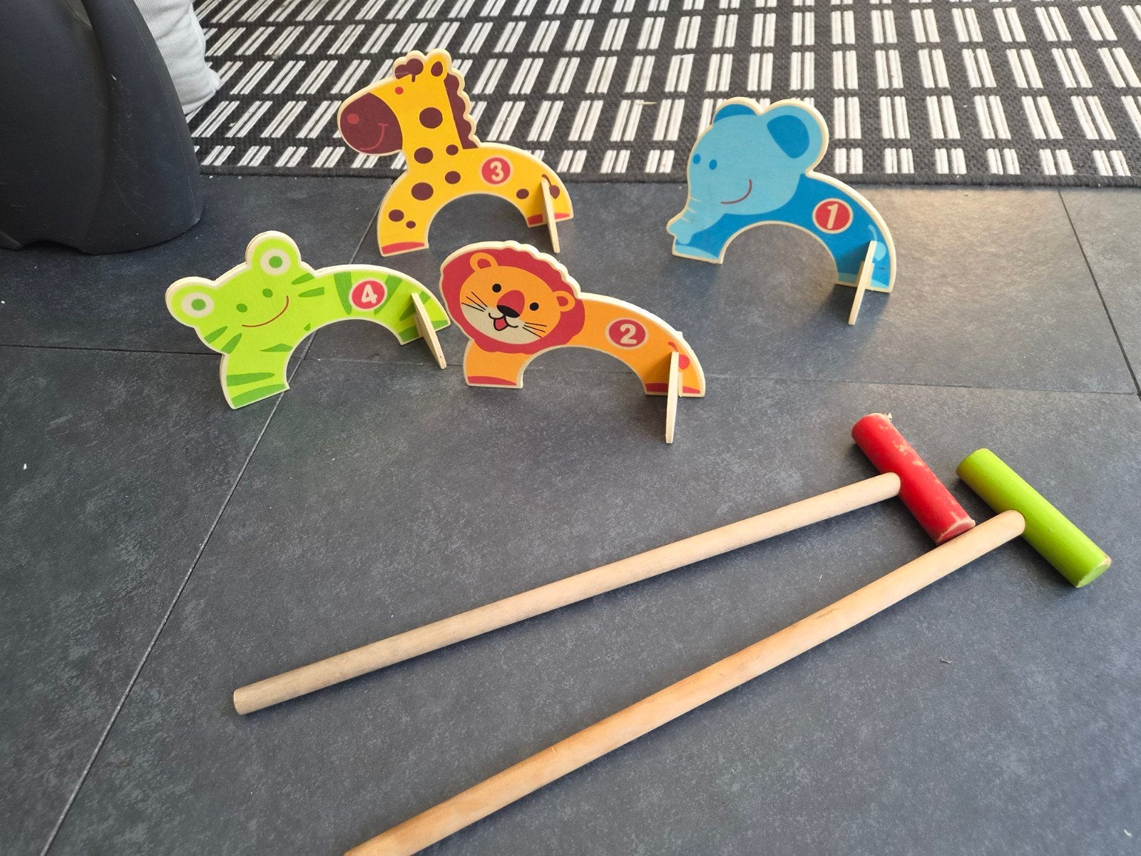 Dieren Croquet Set voor Buiten - Outdoor Play, Ophalen of Verzenden, Gebruikt