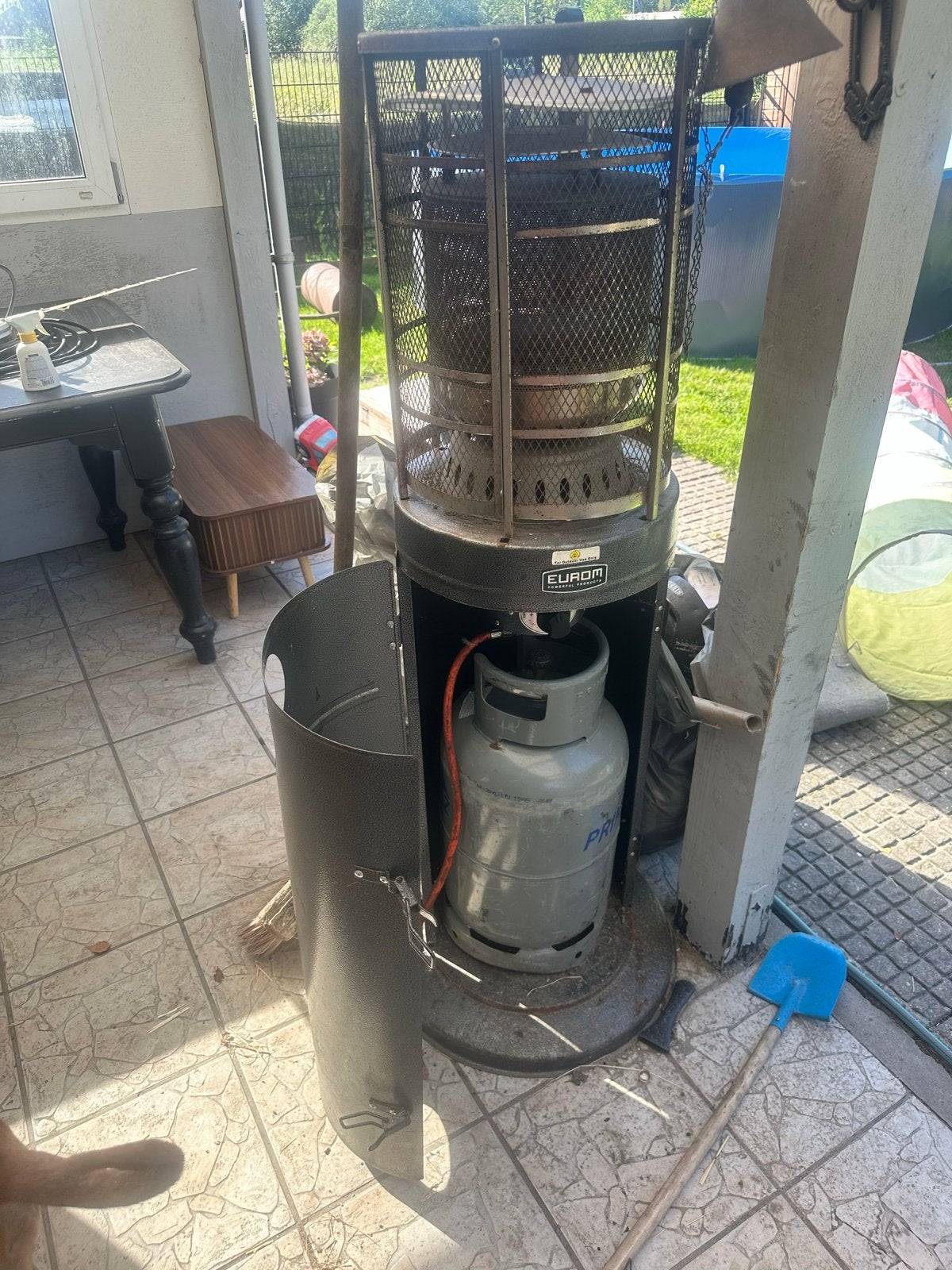 Eurom Area Lounge Heater Terrasverwarmer op Gas, Tuin en Terras, Terrasverwarmers, Ophalen, Gebruikt, Gas, Vloer