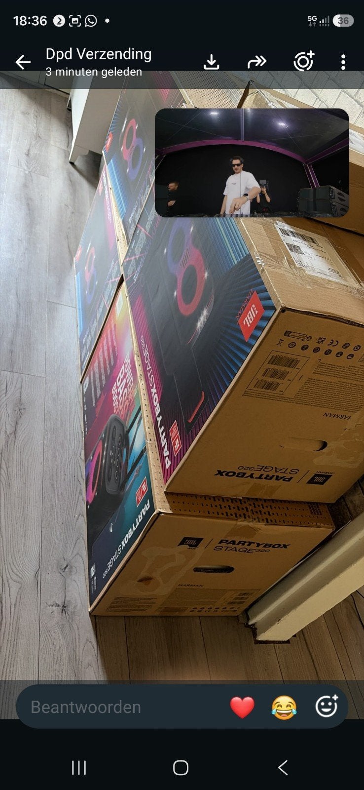 JBL Partybox Stage 320 - Nieuw in doos, JBL, Party speaker, Nieuw, Ophalen of Verzenden